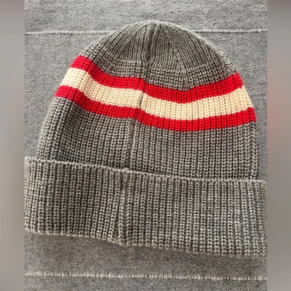 47 Brand Gray and Red Kansas City Chiefs Beanie - Picture 2 of 3